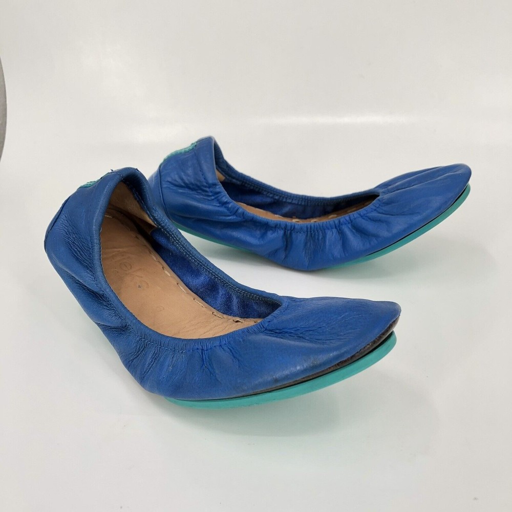 Tieks by Gavrieli 6 Cobalt Blue Ballet Flats Leather Shoes